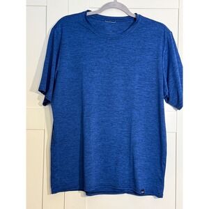 Patagonia Capilene Daily T Shirt Men's Medium Blue Heathered AthleticPerformance
